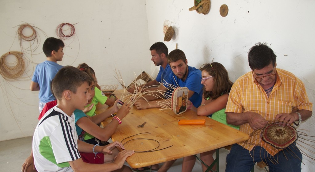 artesanía cestería granja escuela